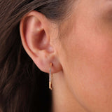 Goldens Diamond Hoops | Diamond Earrings | 0.13 Cts. | 14K Gold Gilda by Gradiva Inc.