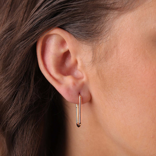 Solid Hoops | Large Gold Earrings | 14K Gold Gilda by Gradiva Inc.