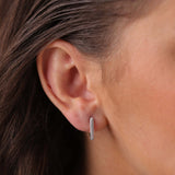 Pavé Hoops | Small Diamond Earrings | 0.64 Cts. | 14K Gold Gilda by Gradiva Inc.