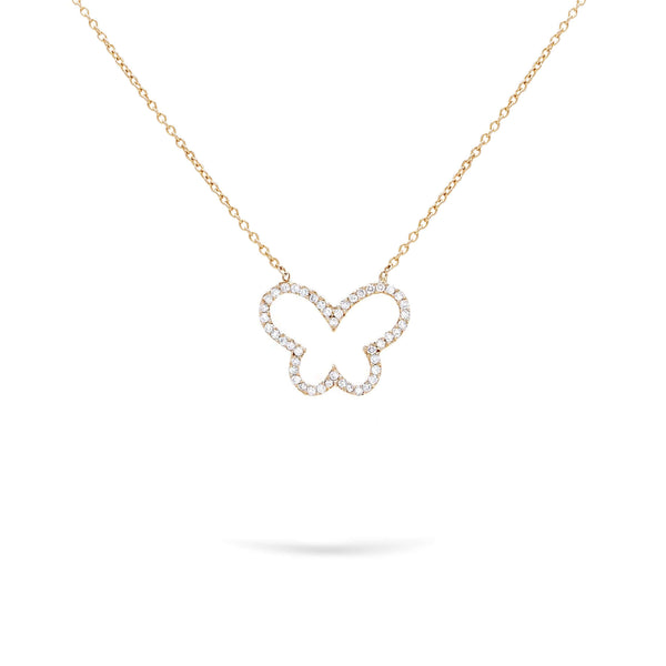Butterfly | Diamond Pendant | 0.24 Cts. | 18K Gold Gilda by Gradiva Inc.