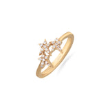 Triple Stars | Diamond Ring | 0.12 Cts. | 14K Gold Gilda by Gradiva Inc.