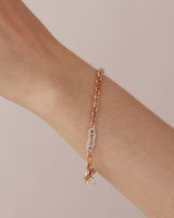 Gilda Chains | Diamond Bracelet | 0.55 Cts. | 18K Gold