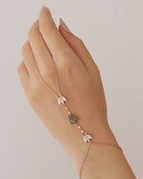 Gilda Butterflies | Diamond Hand Chain | 0.75 Cts. | 14K Gold